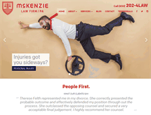 Tablet Screenshot of mckenzielawfirm.com